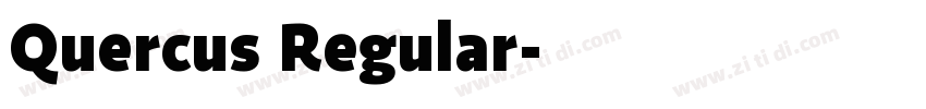 Quercus Regular字体转换